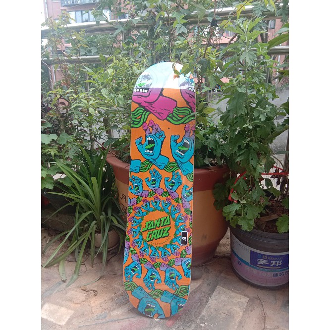 Santacruz deck skateboard Profesional double kick tail 31x8 &quot;7 Lapis Bahan Maple super Elastis