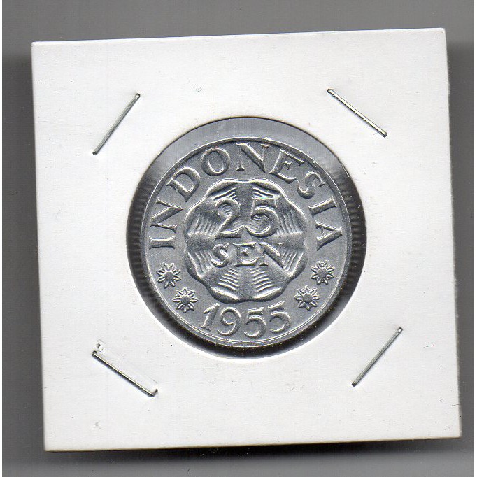 A1542 Per 1 Keping 25 Sen Tahun 1955 Koin Kuno UNC Mulus Lihat Diskripsi