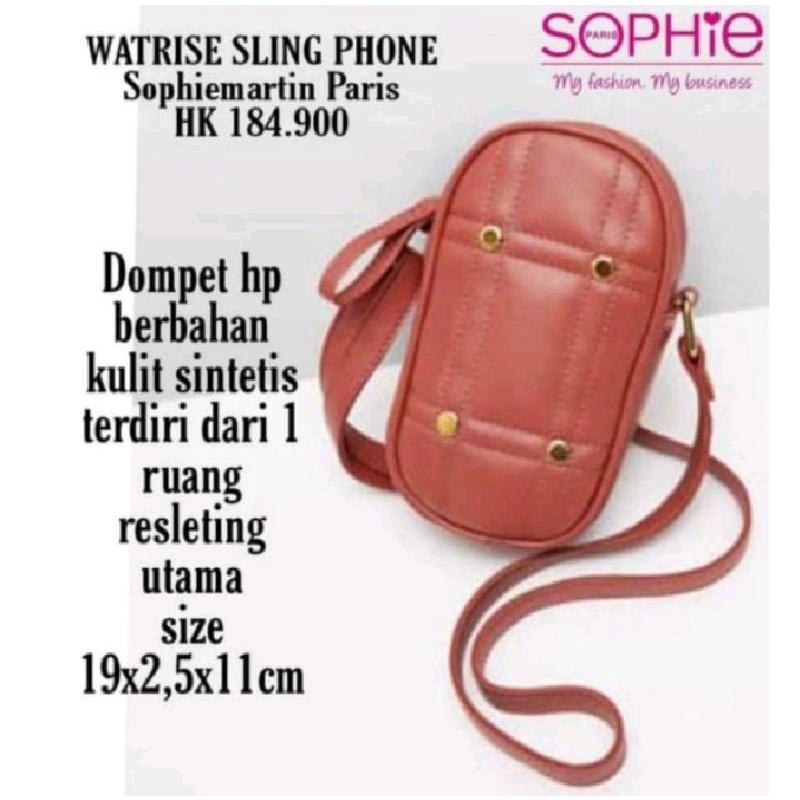 NEW  TAS HP WANITA TERBARU SOPHIE MARTIN SLINGPHONE DOMPET HP WATRISE SHOPHIE MARTIN SHOPE SHOFIE SH