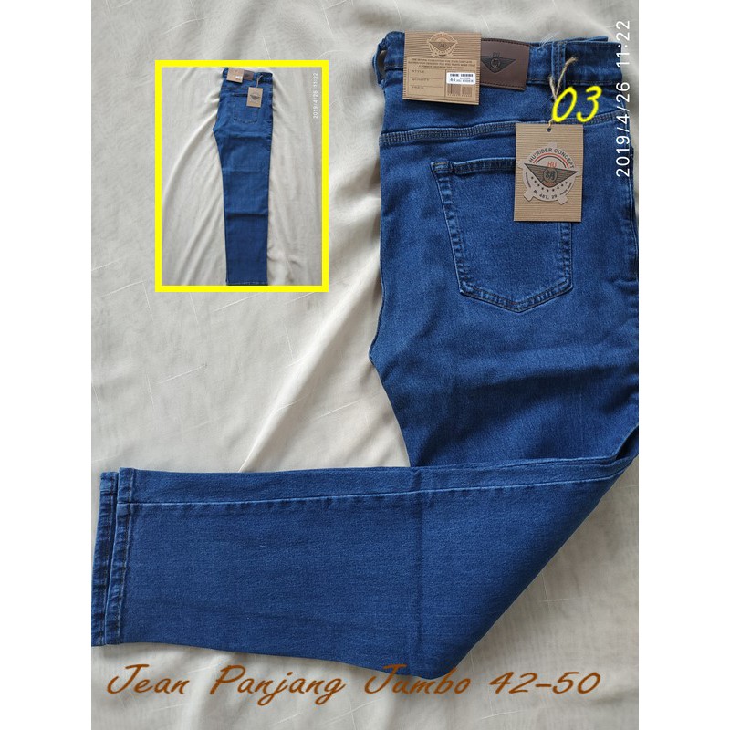 celana jeans panjang pria ukuran jumbo 42-50