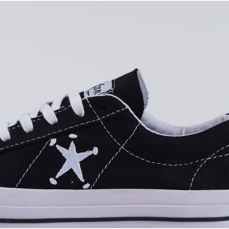 CONVERSE ONE STAR STUSSY BLACK WHITE