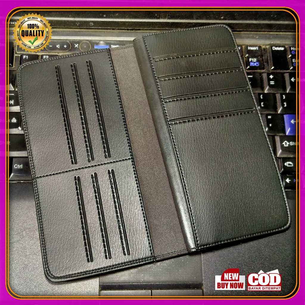 (Cod) dompet grosir pria panjang bahan PVC Premium bayar di tempat