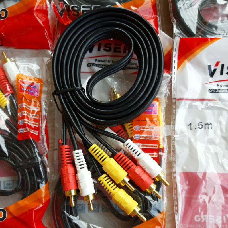 Kabel Rca 3way 1,5m Visero