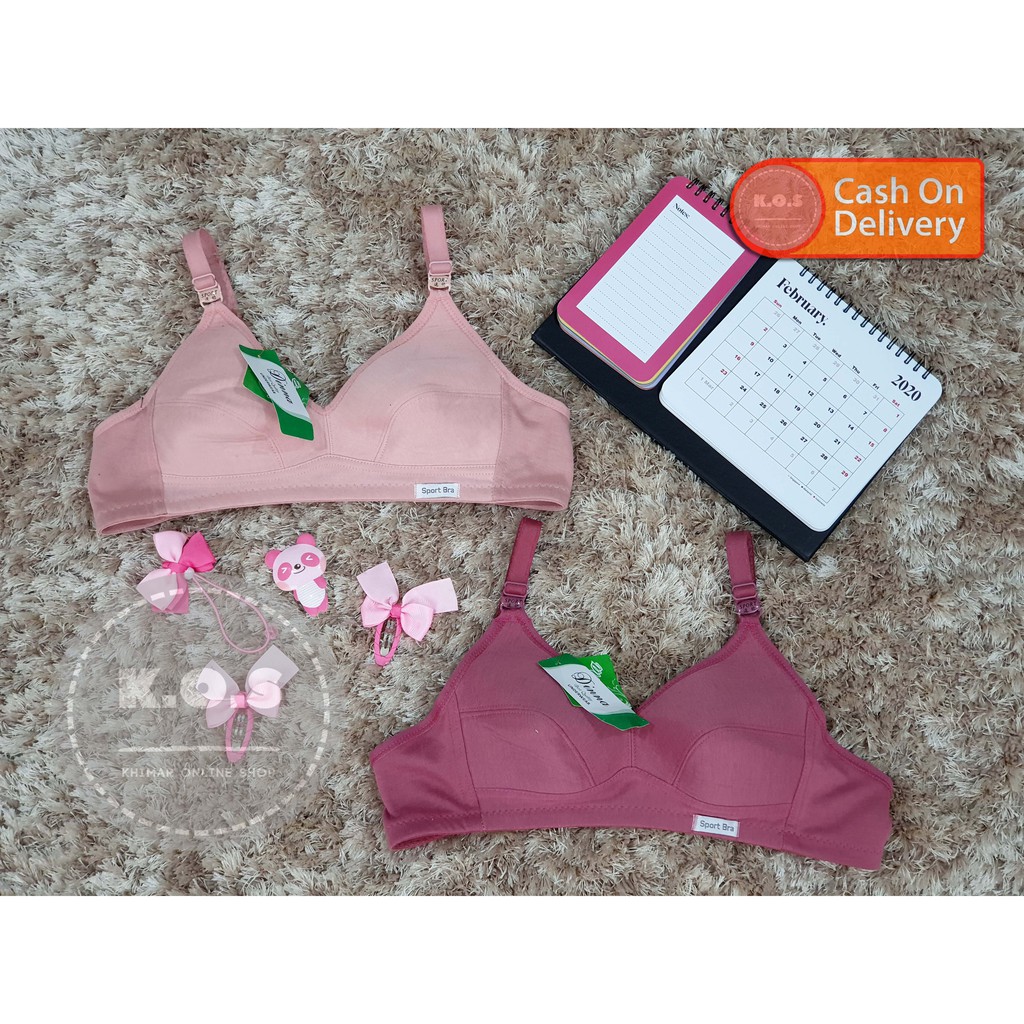 sportbra dewasa tanpa busa bh bra katun polos size 34 sampai 46