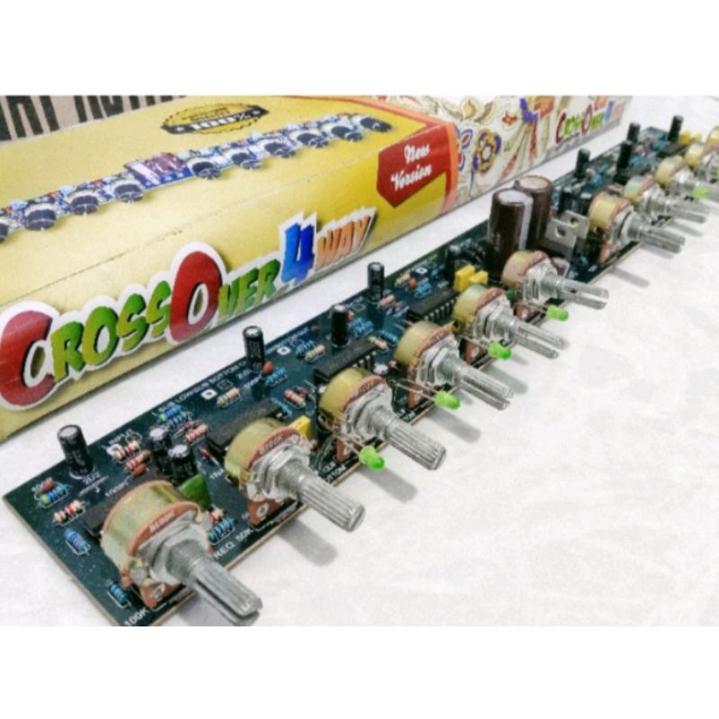 Kit crossover aktif 4way plus sub subwoofer