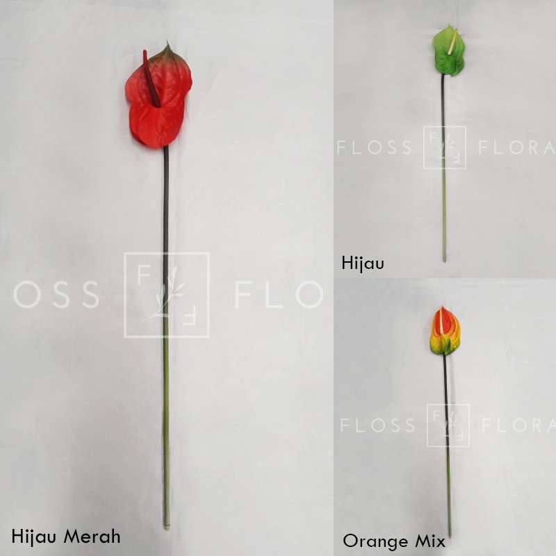 Bunga Artificial / Bunga Palsu / Anthurium LTX