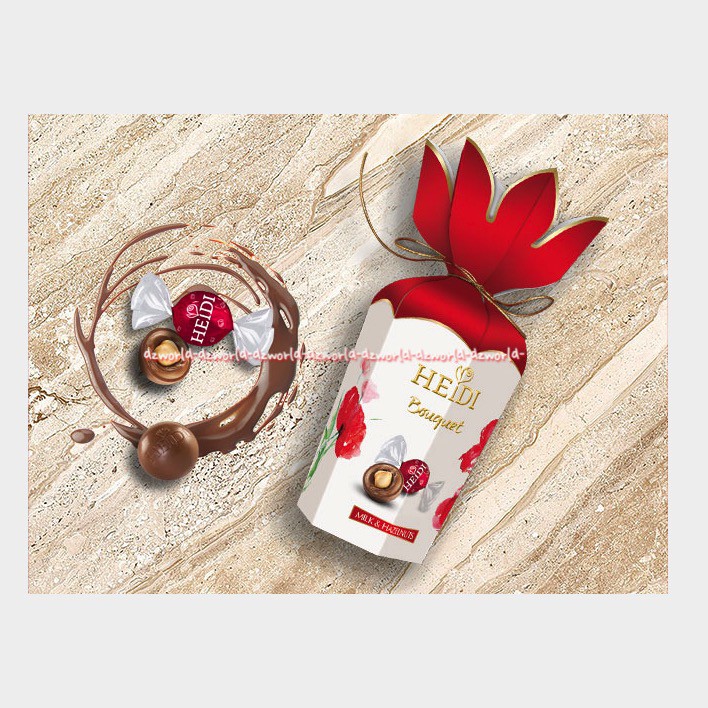 Heidi Bouguet Milk &amp; Hazelnut Coklat Susu Chocolate Hedi Cemilan 120gr