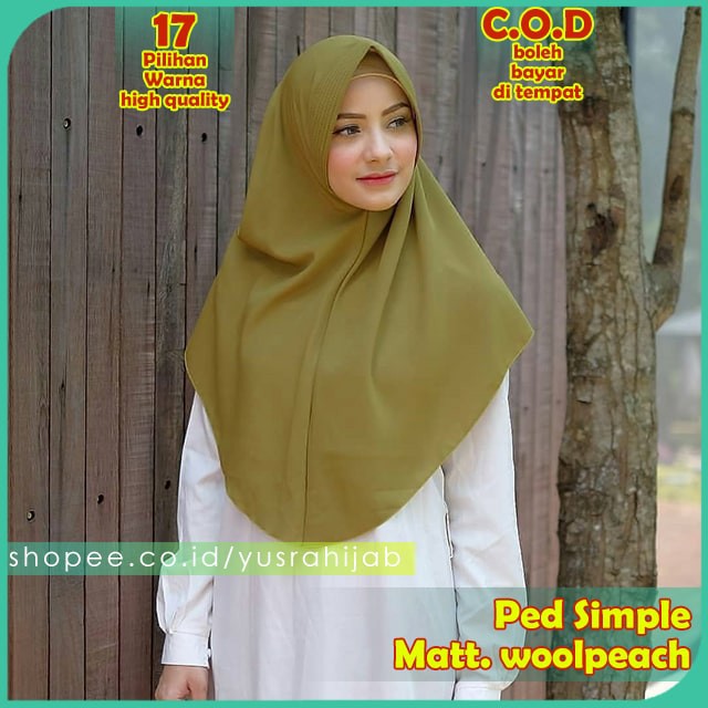 PROMO !!! Hijab Jilbab Instan Kerudung Polos Bergo Syria Basic Zaida Instant Murah Terbaru CVH-4