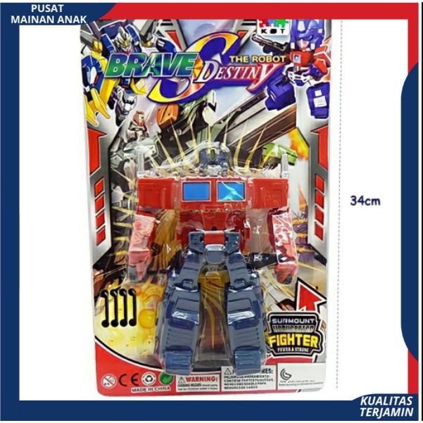 PROMO Mainan Anak Robot optimus brave destiny mobil berubah jadi robot Autobot Murah Berkualitas SNI