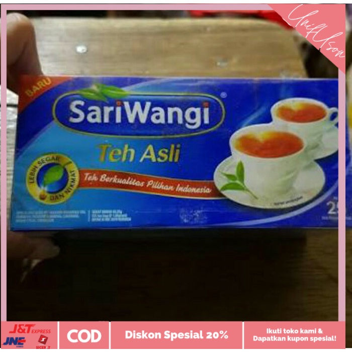 

⭐COD⭐ TEH SARIWANGI KOTAK CELUP ISI 25