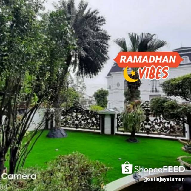 Rumput Sintetis Taman 2 m x 1 m - Rumput Sintetis Dekorasi - Rumput palsu