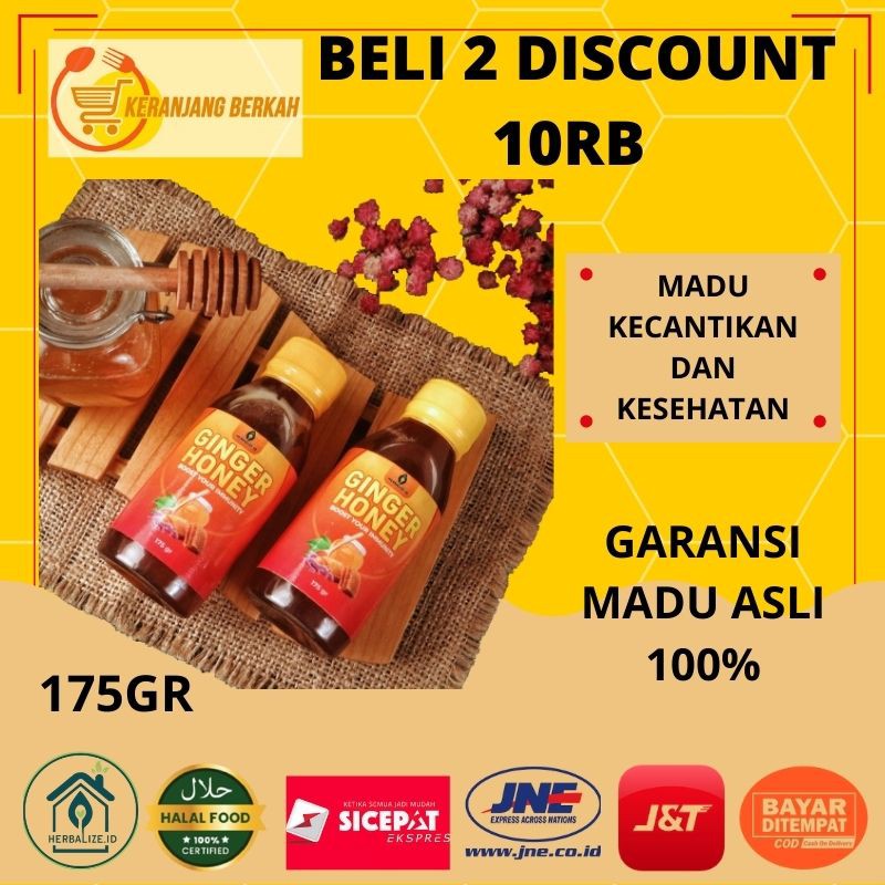 

Madu Hutan Murni Pasteurisasi berat 175gr-200gr Rendah Gula Low Sugar Diet Herbalize Manis AslI