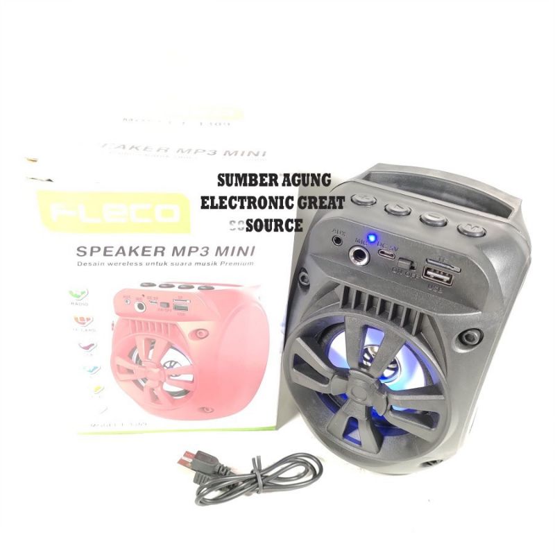 Speaker Mini Portable Wireless Bluetooth Fleco F-1309