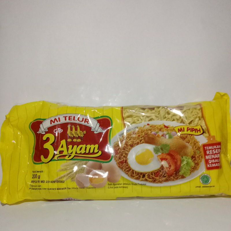 

Mie Telur Murah Cap Tiga Ayam ( 3 Ayam )