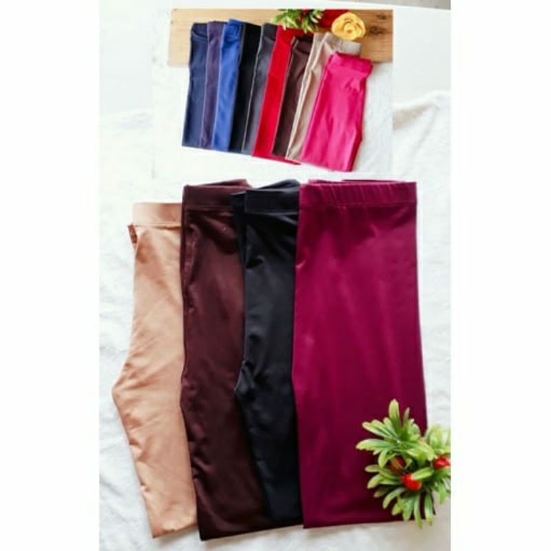 Celana Legging Panjang polos anak 6 - 8 tahun bahan  Spandek Premium / celana panjang