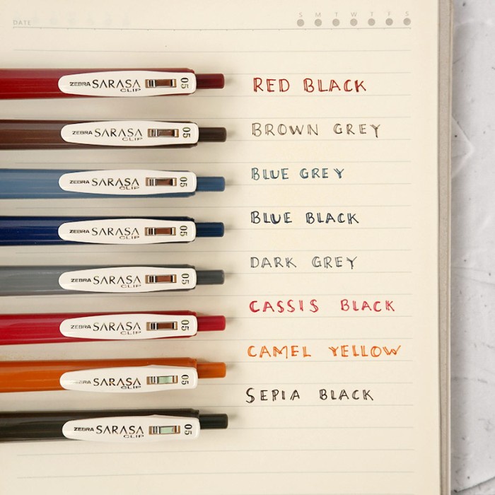 

Produk Unggulan Pulpen Zebra Sarasa Clip Vintage Color Gel Pen Terlaris