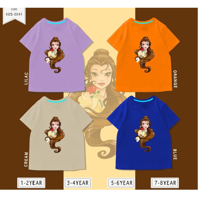 Baju Anak Bella hair/ Kaos Distro DTF Anak Laki Laki dan Perempuan / Unisex / Motif kartun