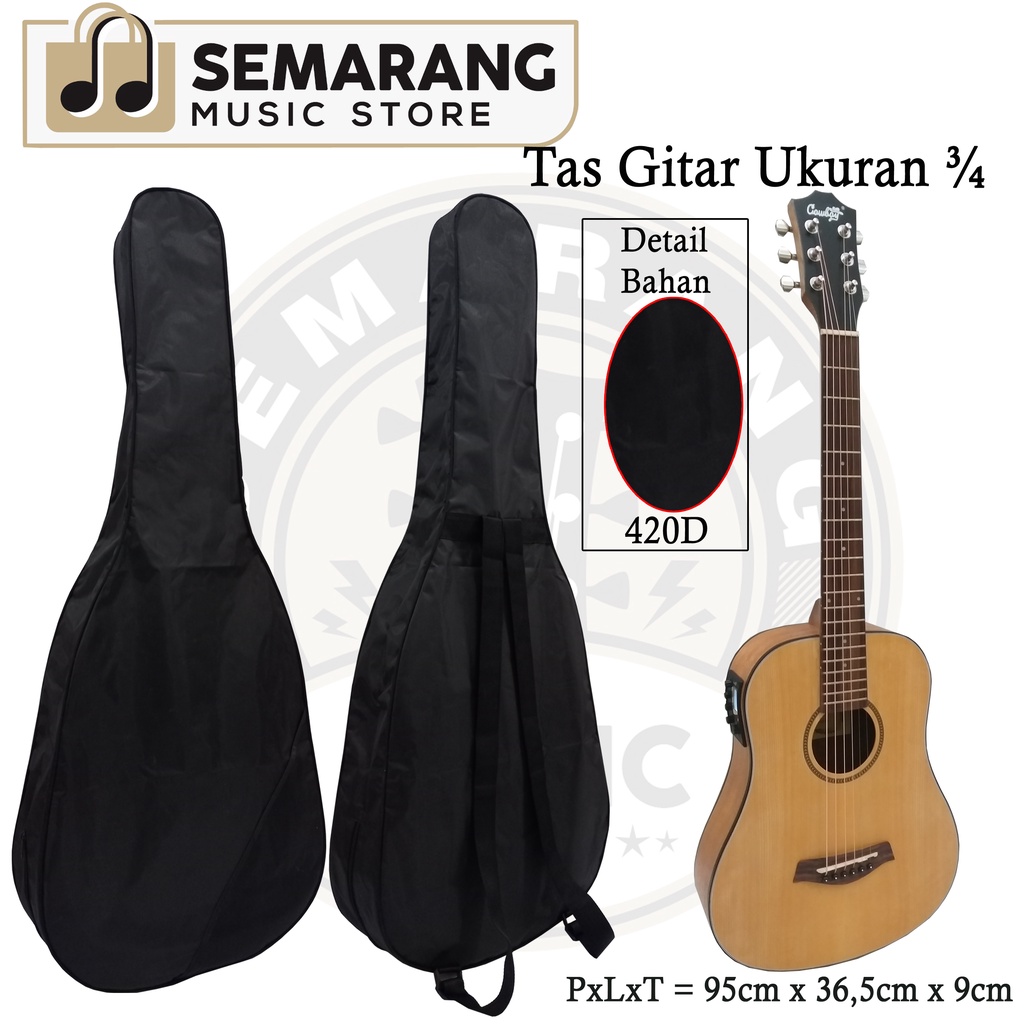 Tas Gitar Mini atau Tas Ukuran Gitar 3/4 / Softcase Gitar Mini ¾ Termurah