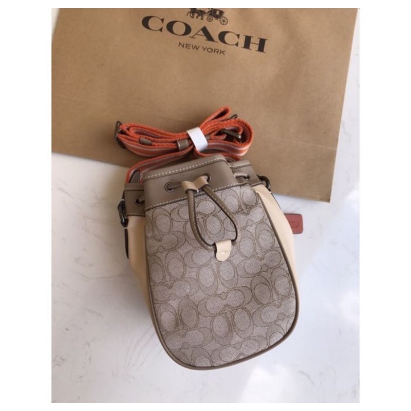 Coach Drawstring Marble Bag In Signature Jacquard(C3782)