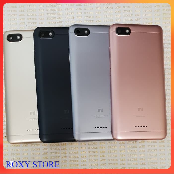 Backdoor Backcover Back Casing Xiaomi Xiomi Redmi 6A Single Sim Original