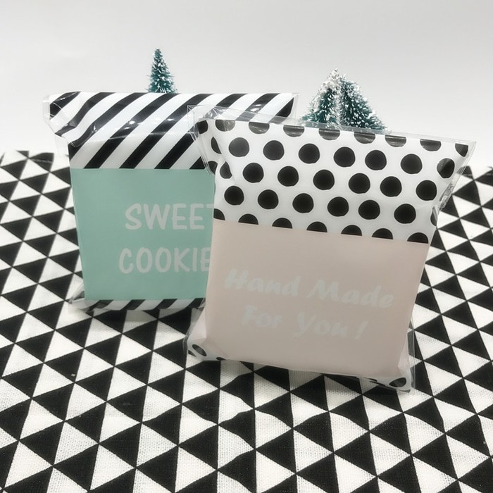 

kue cookies plastik HARGA PER 10 PC bungkus perekat packing roti accessories sovenir kantong