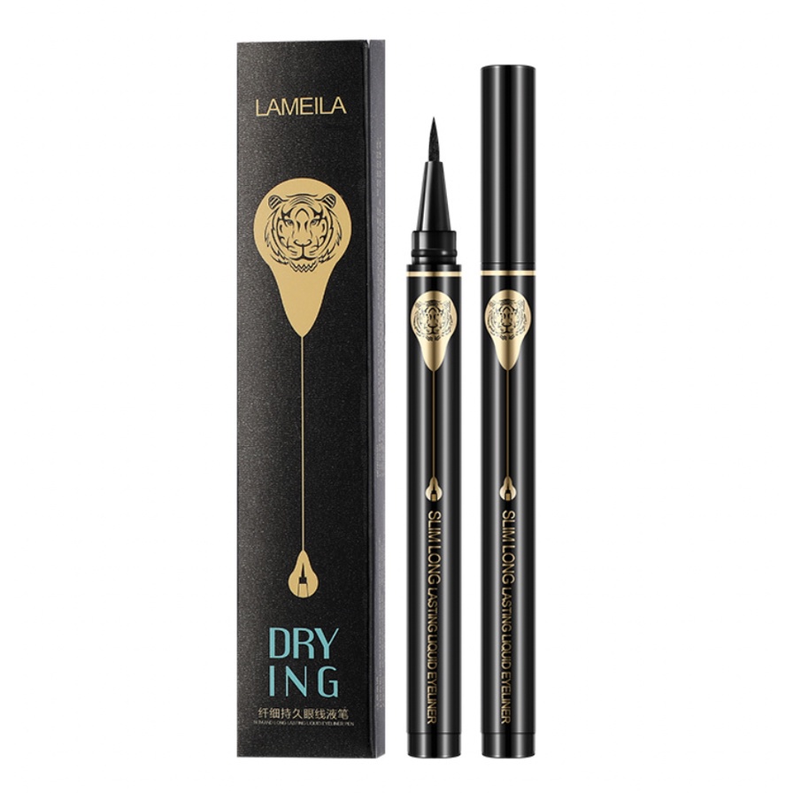 LAMEILA Eyeliner Mata Black Gold Tiger Waterproof And Drable LA132