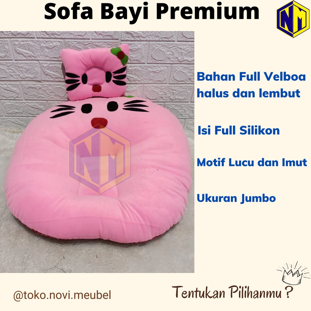 Sofa Bayi / Sofa Bayi Multifungsi / Sofa Bayi Jumbo Premium / Sofa Bayi Full Velboa / Sofa Bayi Imut