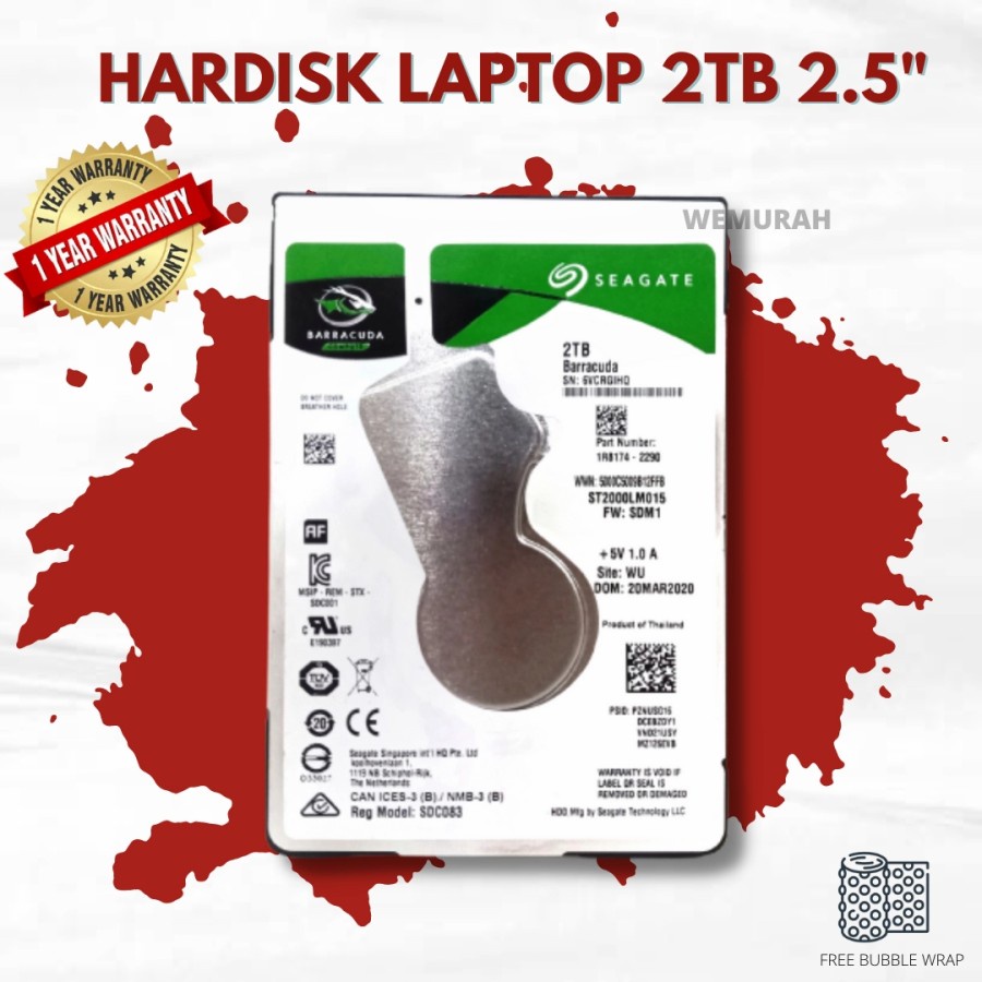 Hardisk Laptop Internal 2TB 2.5&quot; SATA - Hardisk Notebook 2TB - Hardisk Ps 2TB