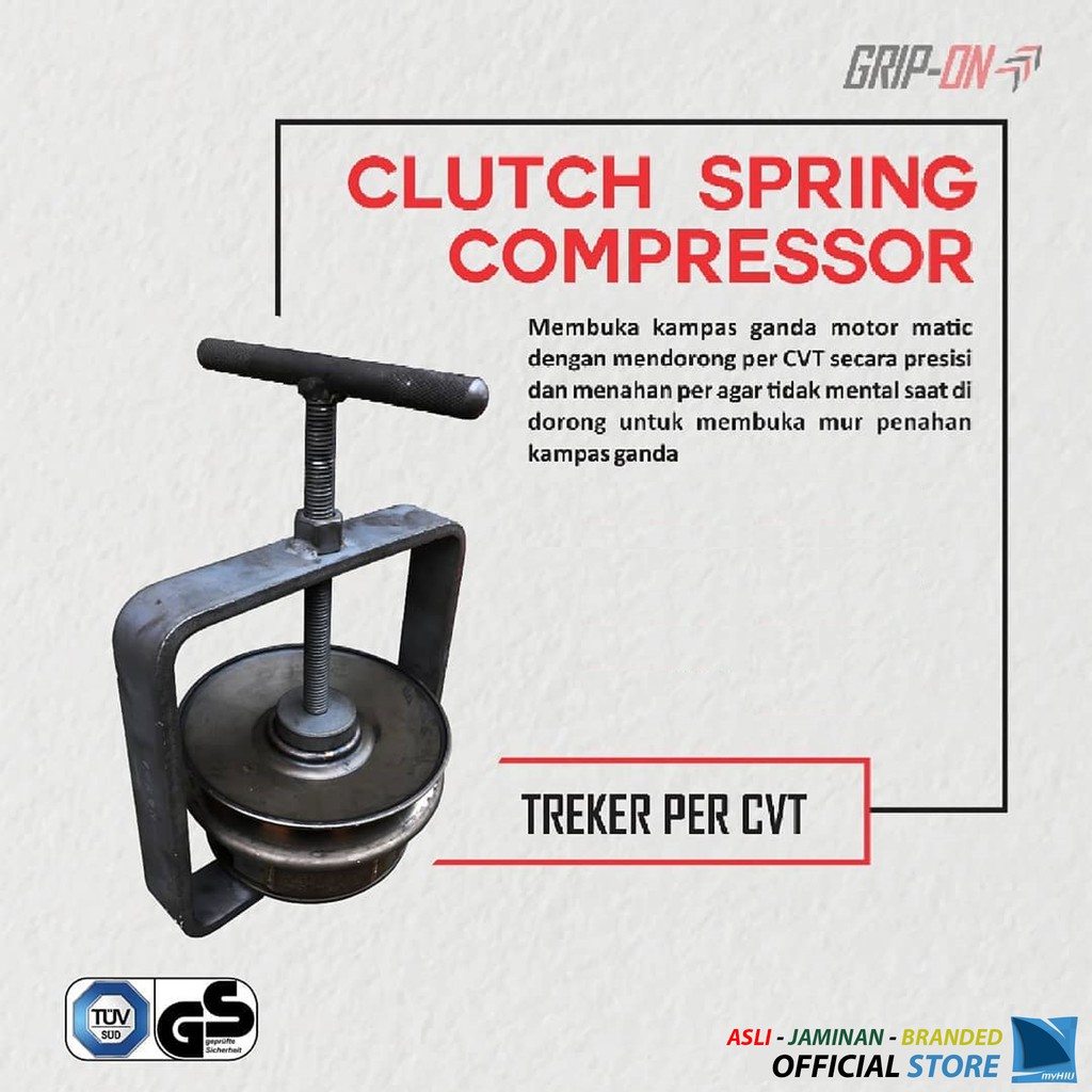 Kunci Tahanan Per Rumah Kopling Sepeda Motor Matic - Clutch Spring Compressor GRIP-ON