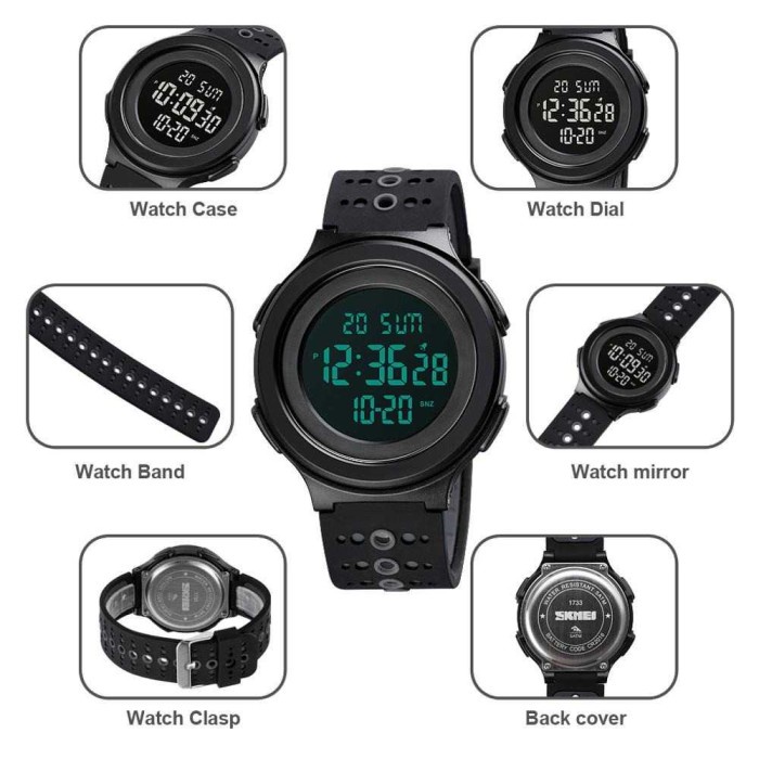 Original Jam Tangan Digital Adventure Pria SKMEI 1733 Waterproof