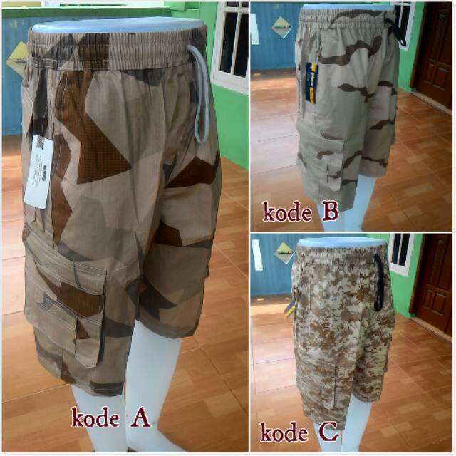  Celana  pendek army  cargo  karet LARIZO Shopee  Indonesia