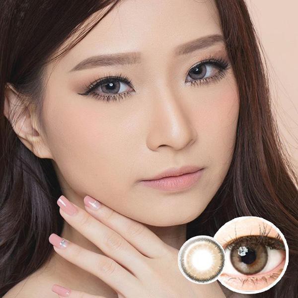 Softlens EOS Luna Natural - Warna Cacao Almond Aqua Cacao Maroon Chai