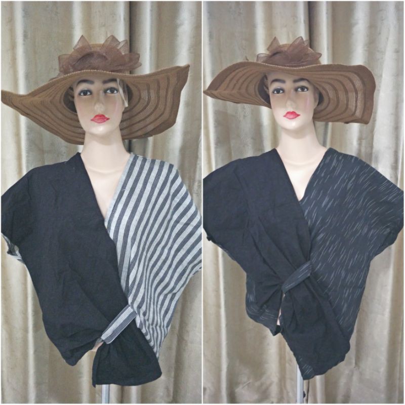 Blouse atasan baju wanita Lurik