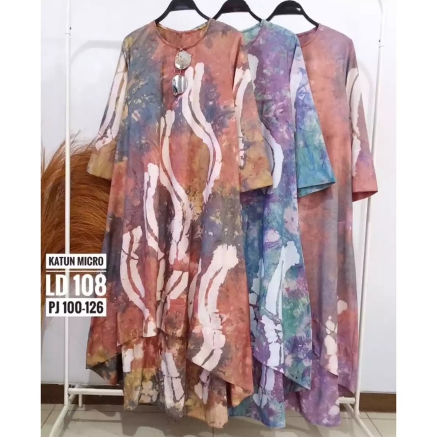 TUNIK JUMPUTAN PALEMBANG TERBARU MOTIF TIEDYE / TUNIK WANITA - TOKO HASSANAH