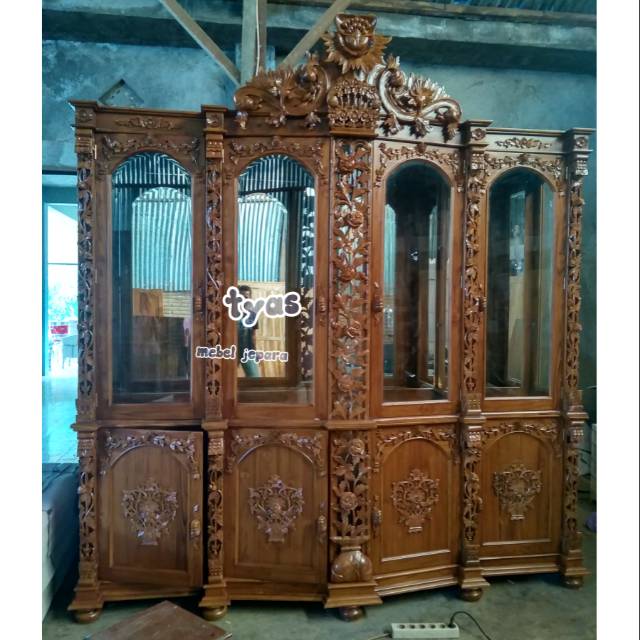 lemari hias pajangan shima,mebel jepara