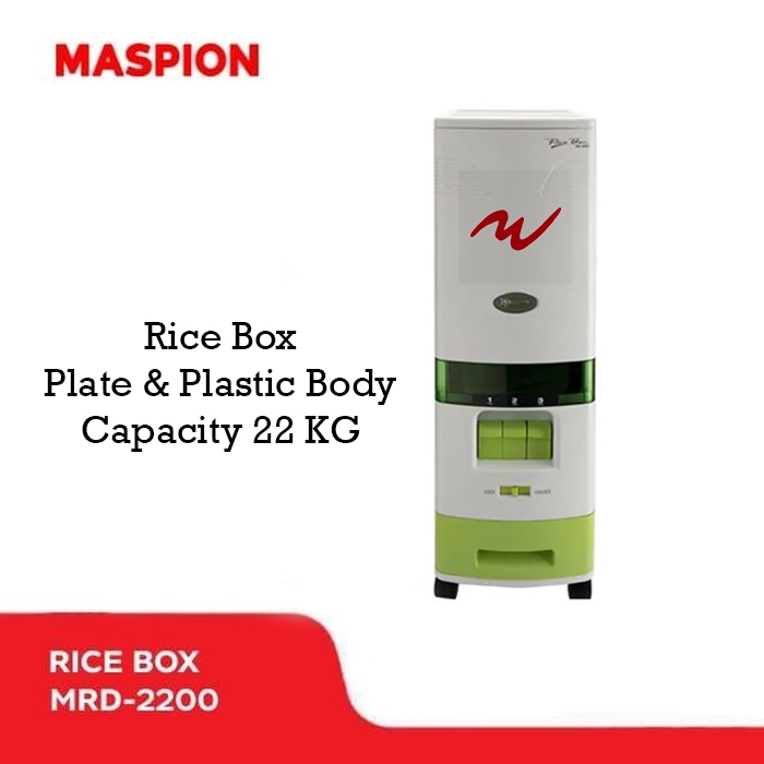 Maspion MRD-2200 Rice Box Tempat Penyimpanan Beras Kapasitas 22 Kg