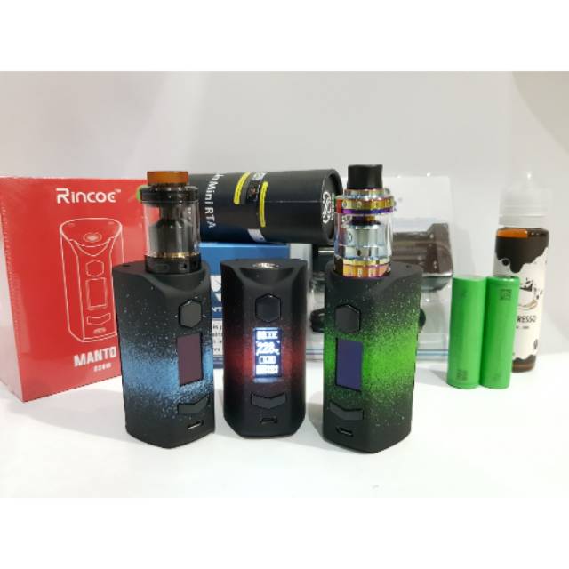 Jual Paket Psk Siap Ngebul Mod Rincoe Manto S W Authentic Kit Rta Baterai Charger Liquid Vape