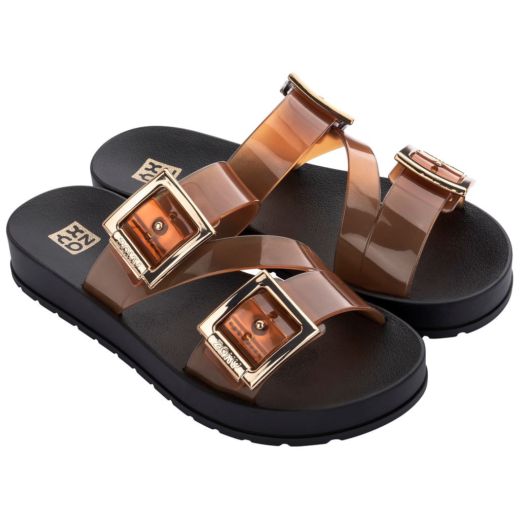 Zaxy Start Slide Ad Dark/Brown Transp