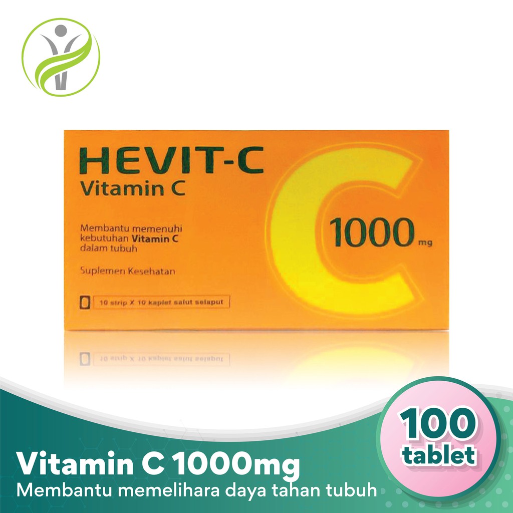 Hevit C Vitamin C 1000 Mg Membantu Penuhi Kebutuhan Vitamin C Tubuh Shopee Indonesia