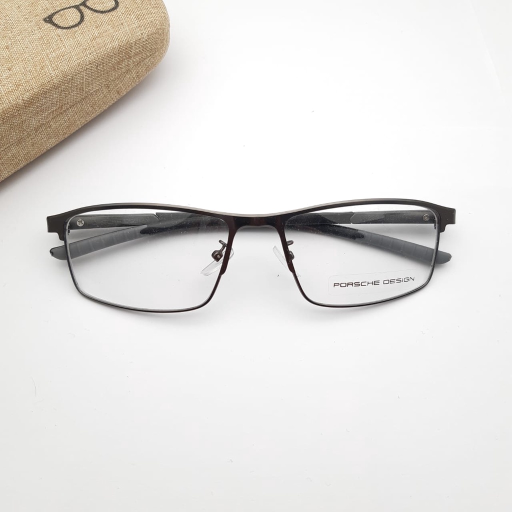 Ramadhan Sala!! Frame POS 203 Kacamata Photocromic Pria / Wanita Anti Radiasi Premium Free Box dan Lap