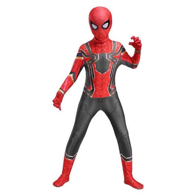 Baju Costume Spiderman Kids Anak Superhero Cosplay Real Import