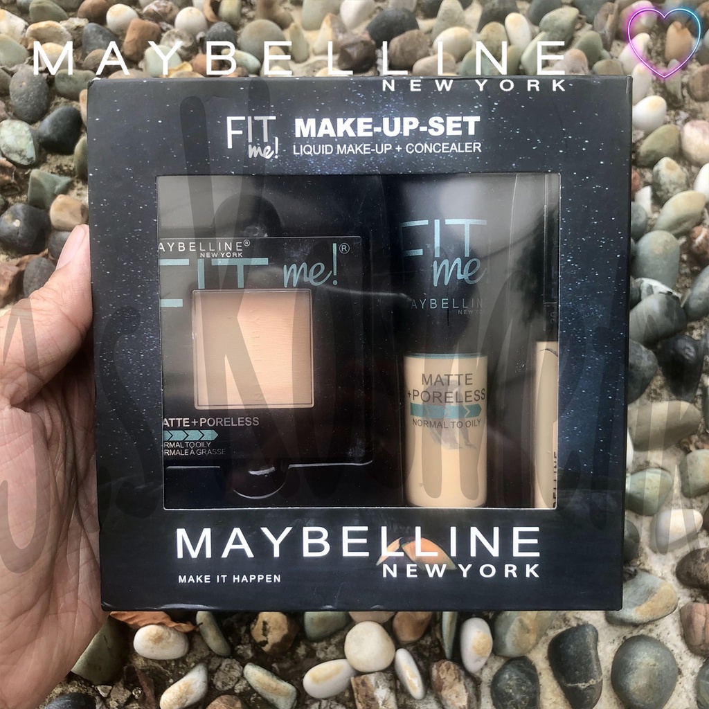 MYB Make Up Set Star 3 in 1 Bedak Padat Foundation Concealer Kecantikan Wajah