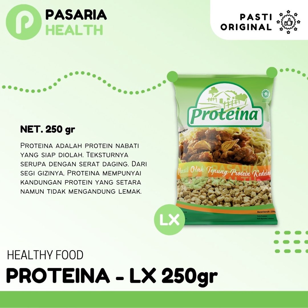 

PROTEINA LX 250gr Daging Nabati Pengganti Daging Untuk Vegetarian/Vegan 250 gram