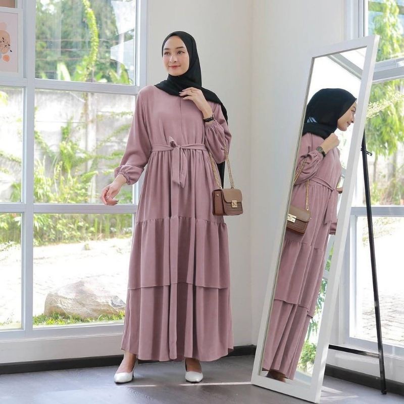 PROMO GAMIS MURAH/Gamis Busui/Gamis syari/Gamis Azzara fit to XL