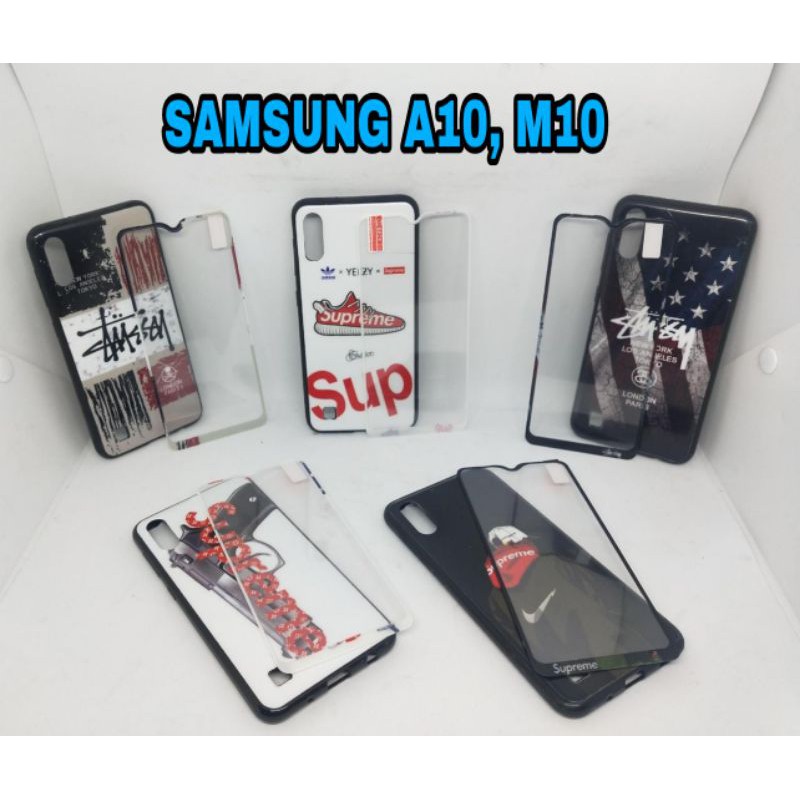SOFTCASE SAMSUNG A10, M10 BRANDED PLUS TEMPERED GLASS