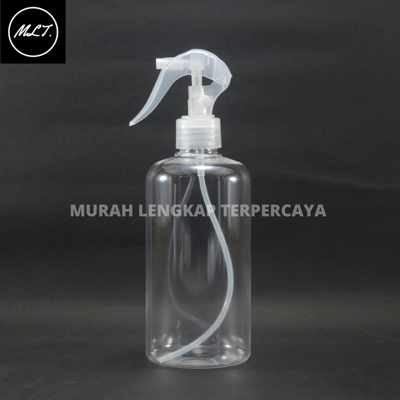 BOTOL PLASTIK 500ML CLEAR TUTUP TRIGGER SPRAY BEBEK N24 SEMPROT SPRAY NATURAL 500ML TRIGGER SPRAY  PET /  BOTOL SPRAY TRIGER 500ML NATURAL TUTUP SPRAY TRIGGER BEBEK NECK 24 HITAM PUTIH NATURAL