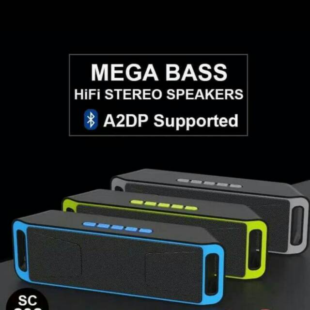 Speaker Bluetooth MegaBass A2DP 208 New
