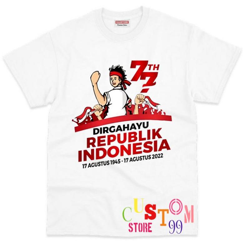 Baju Anak Kaos Anak Kemerdekaan 17 Agustus Bahan Premium