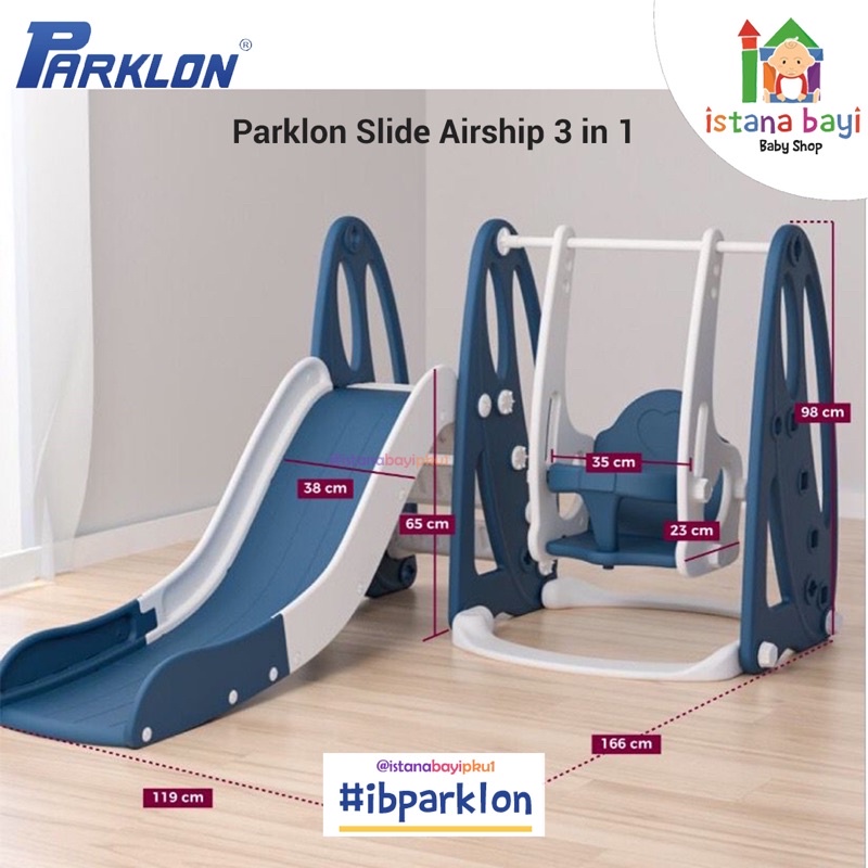 Parklon Fun Slide And Swing 5 in 1 / 3 in 1 / Mainan Perosotan Bayi /Parklon Fun slide Clown