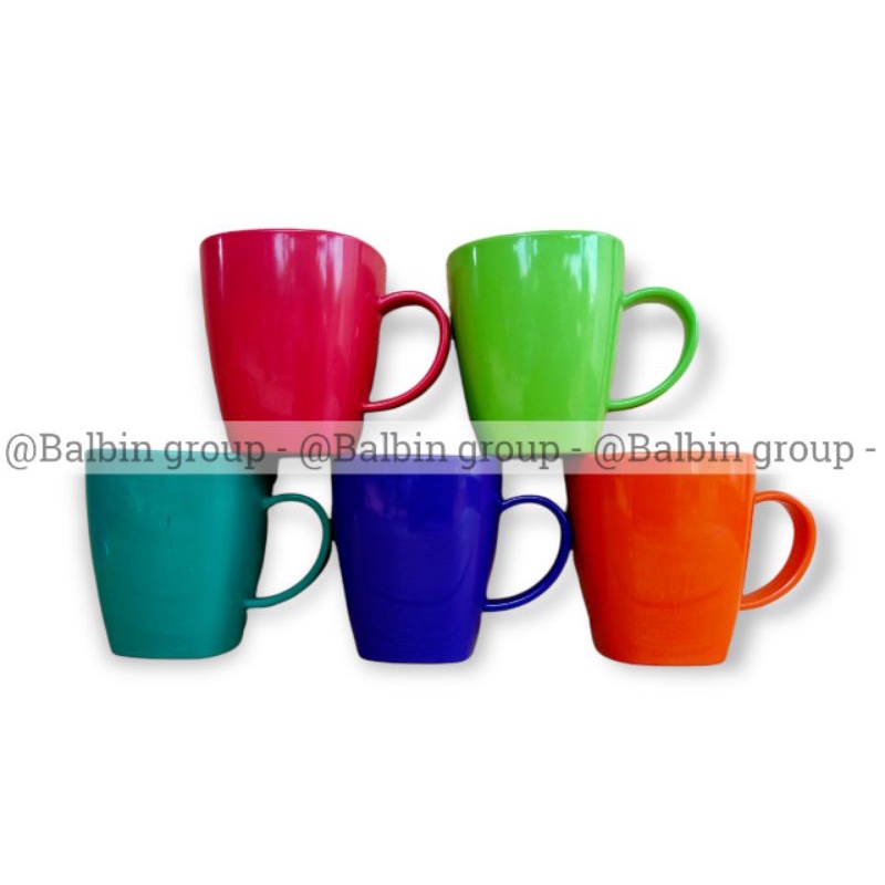 cangkir dinner-ware NO.133 / gelas mika semi melamin / cangkir warna  / mug gelas cangkir 240.ml / cangkir kopi / cangkir teh / cangkir &amp; gelas kuliner / gelas cangkir warna random